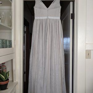 audrey grey tulle maxi dress
